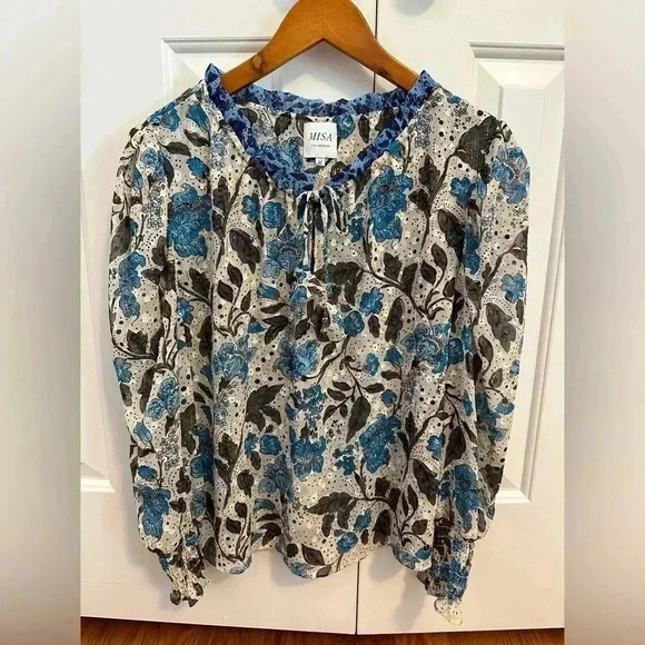 MISA Los Angeles Siena Top in Jaipur Floral Mix size Medium - Picture 4 of 15